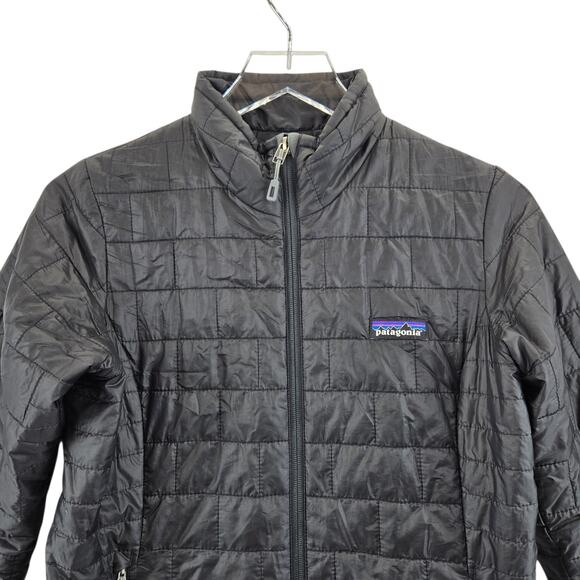 Patagonia Nano Puff Jacket Womens XS Extra Small Black Lightweight Logo Quilted - Picture 3 of 13